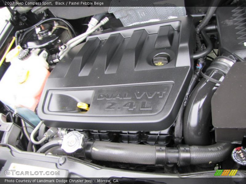 Black / Pastel Pebble Beige 2007 Jeep Compass Sport