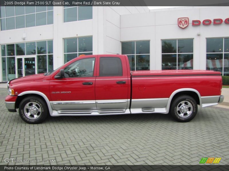 Flame Red / Dark Slate Gray 2005 Dodge Ram 2500 SLT Quad Cab