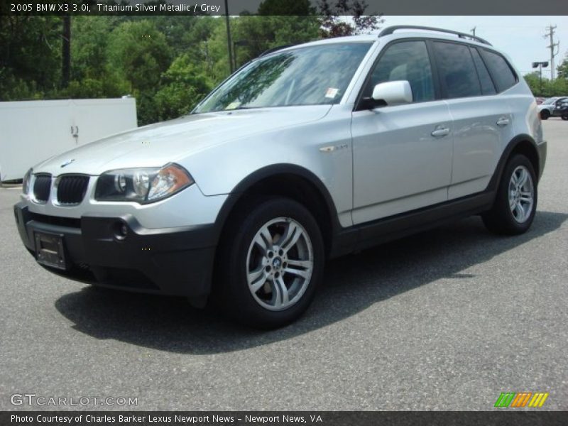 Titanium Silver Metallic / Grey 2005 BMW X3 3.0i