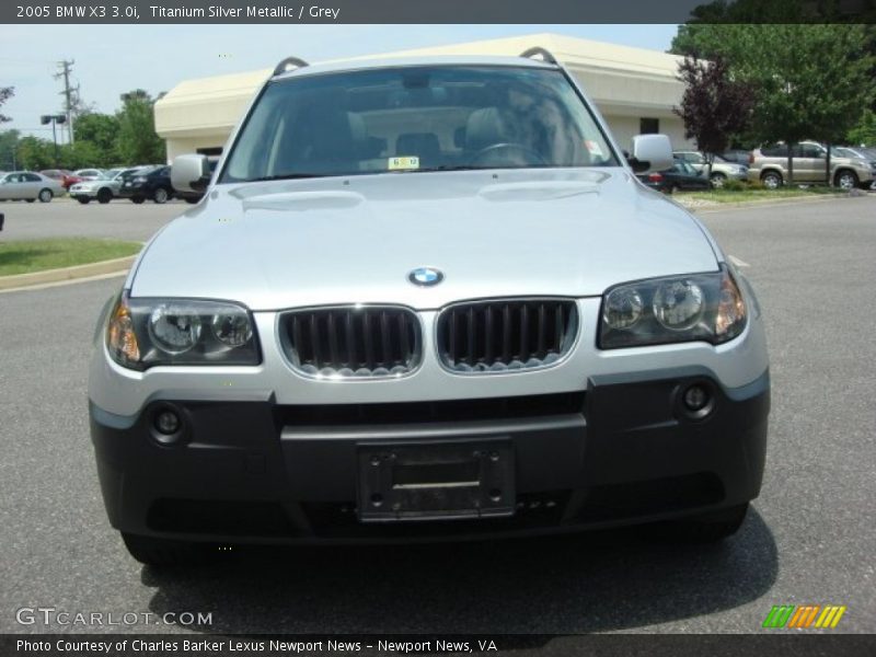 Titanium Silver Metallic / Grey 2005 BMW X3 3.0i
