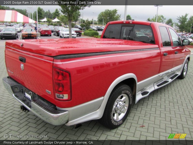 Flame Red / Dark Slate Gray 2005 Dodge Ram 2500 SLT Quad Cab
