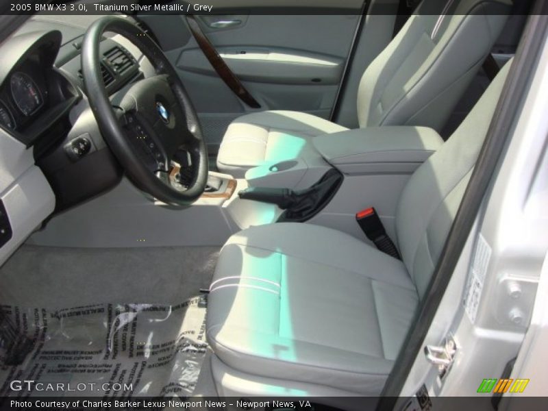 Titanium Silver Metallic / Grey 2005 BMW X3 3.0i