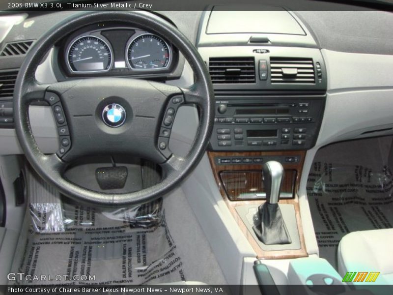 Titanium Silver Metallic / Grey 2005 BMW X3 3.0i