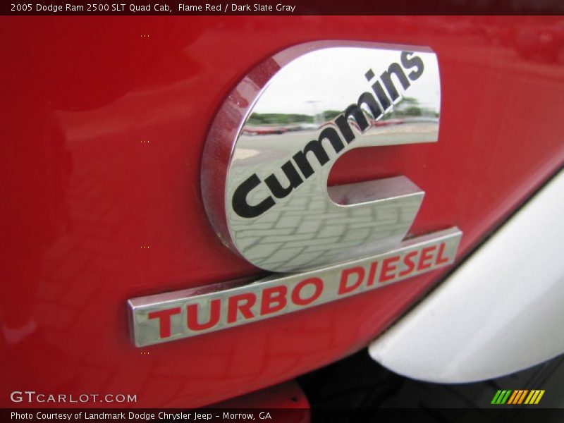 Flame Red / Dark Slate Gray 2005 Dodge Ram 2500 SLT Quad Cab