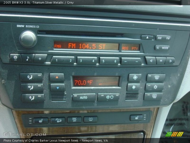 Titanium Silver Metallic / Grey 2005 BMW X3 3.0i