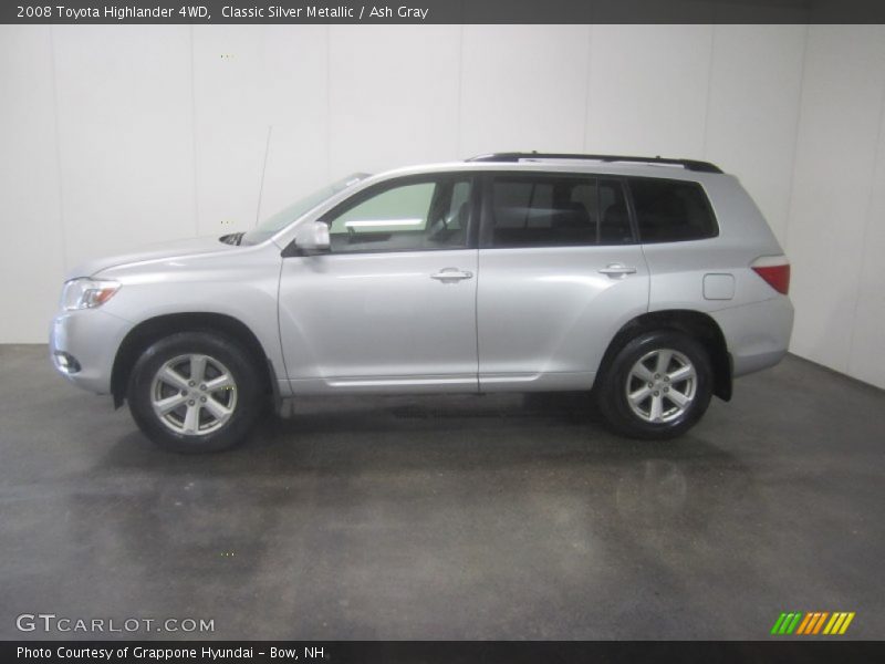 Classic Silver Metallic / Ash Gray 2008 Toyota Highlander 4WD