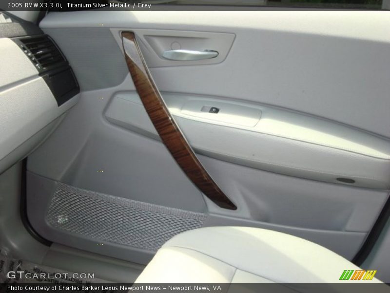Titanium Silver Metallic / Grey 2005 BMW X3 3.0i