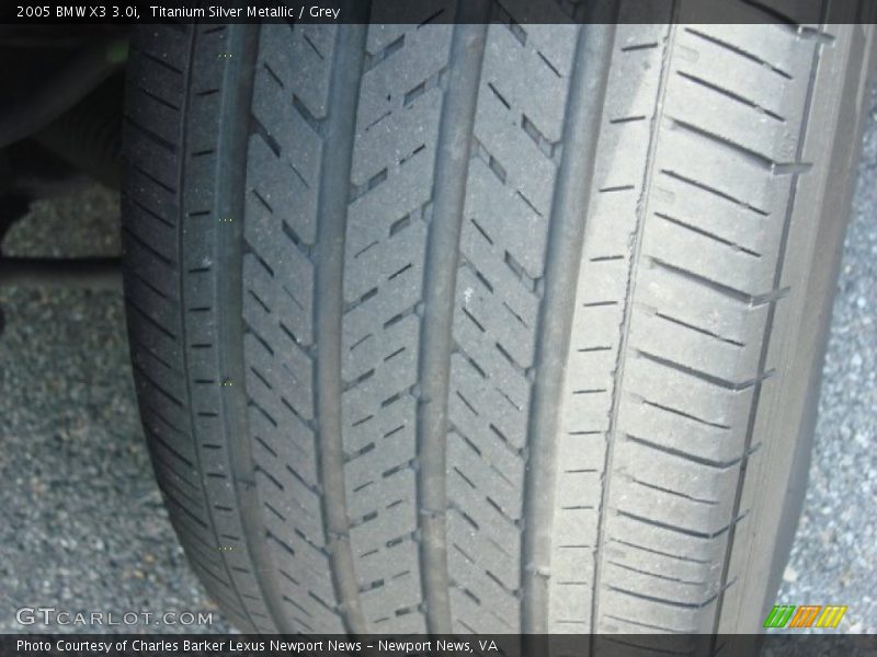 Titanium Silver Metallic / Grey 2005 BMW X3 3.0i