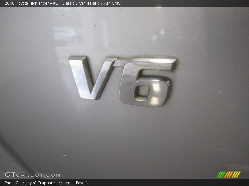Classic Silver Metallic / Ash Gray 2008 Toyota Highlander 4WD
