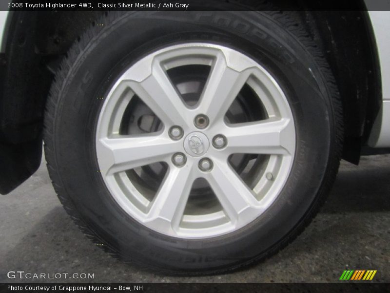 Classic Silver Metallic / Ash Gray 2008 Toyota Highlander 4WD