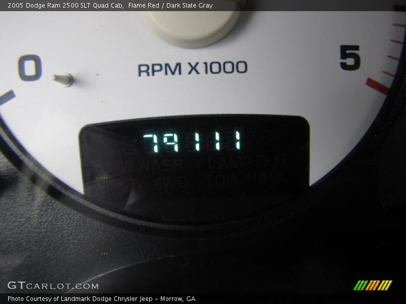 Flame Red / Dark Slate Gray 2005 Dodge Ram 2500 SLT Quad Cab