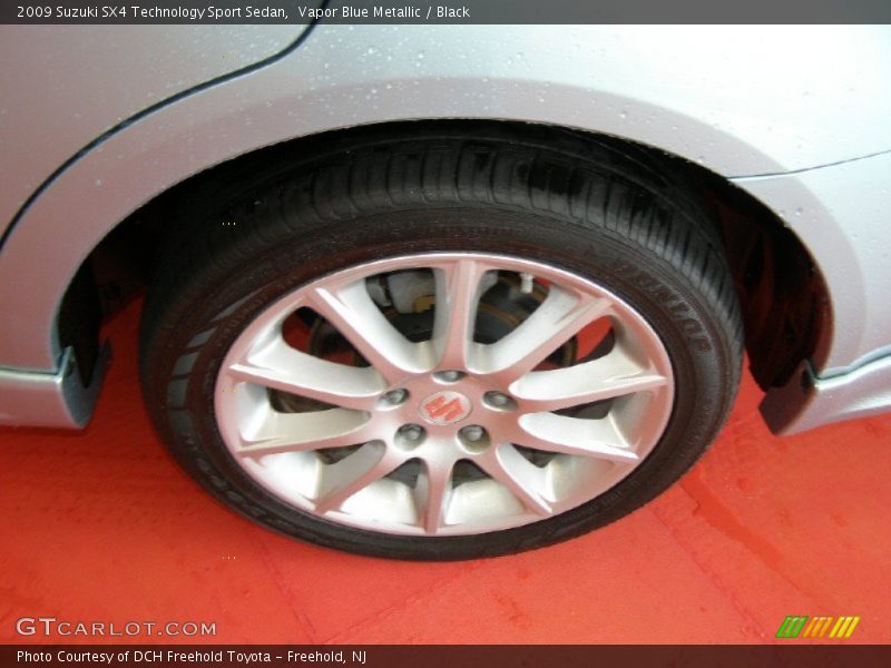 Vapor Blue Metallic / Black 2009 Suzuki SX4 Technology Sport Sedan