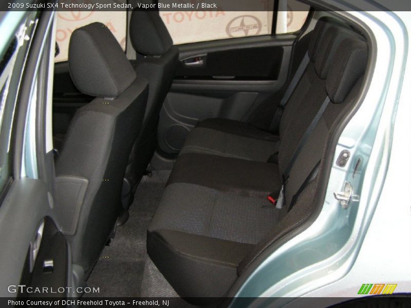Vapor Blue Metallic / Black 2009 Suzuki SX4 Technology Sport Sedan