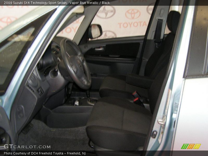Vapor Blue Metallic / Black 2009 Suzuki SX4 Technology Sport Sedan