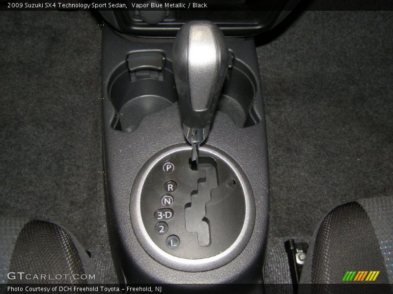Vapor Blue Metallic / Black 2009 Suzuki SX4 Technology Sport Sedan