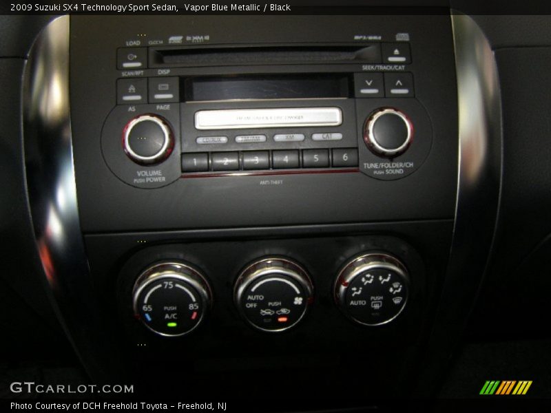 Vapor Blue Metallic / Black 2009 Suzuki SX4 Technology Sport Sedan