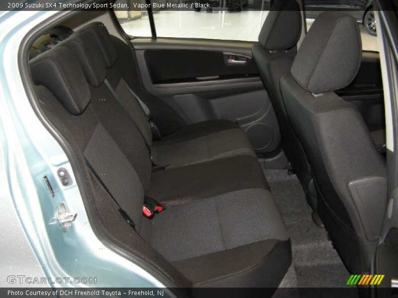Vapor Blue Metallic / Black 2009 Suzuki SX4 Technology Sport Sedan