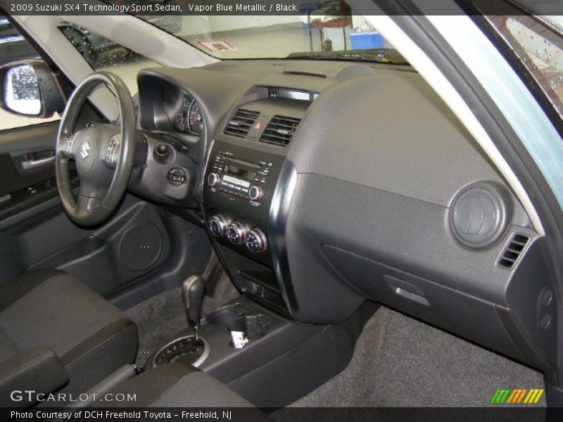 Vapor Blue Metallic / Black 2009 Suzuki SX4 Technology Sport Sedan