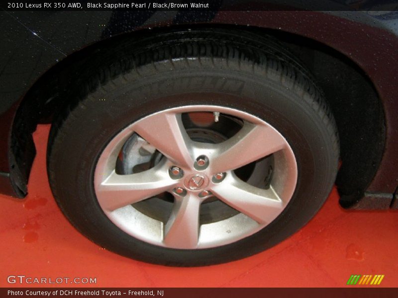 Black Sapphire Pearl / Black/Brown Walnut 2010 Lexus RX 350 AWD