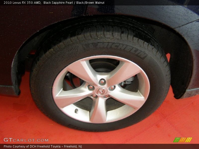 Black Sapphire Pearl / Black/Brown Walnut 2010 Lexus RX 350 AWD
