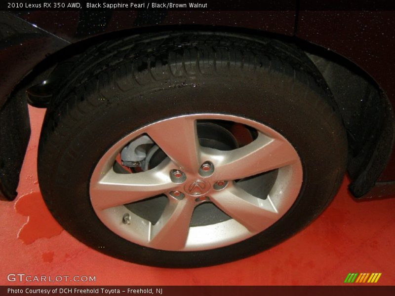 Black Sapphire Pearl / Black/Brown Walnut 2010 Lexus RX 350 AWD