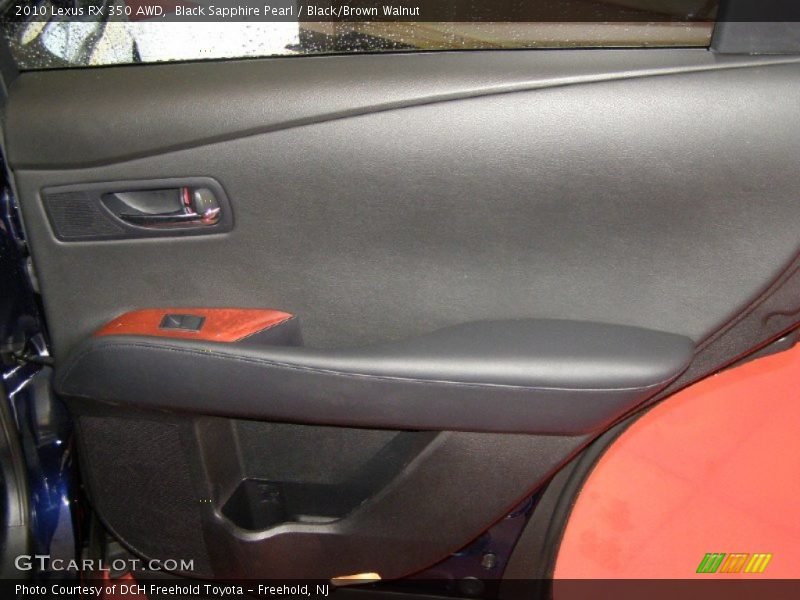 Black Sapphire Pearl / Black/Brown Walnut 2010 Lexus RX 350 AWD