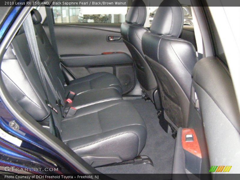 Black Sapphire Pearl / Black/Brown Walnut 2010 Lexus RX 350 AWD