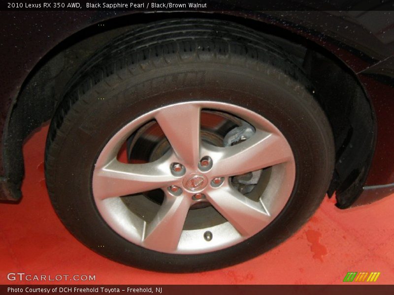 Black Sapphire Pearl / Black/Brown Walnut 2010 Lexus RX 350 AWD