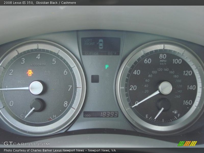 Obsidian Black / Cashmere 2008 Lexus ES 350