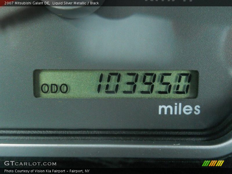 Liquid Silver Metallic / Black 2007 Mitsubishi Galant DE