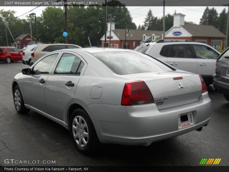 Liquid Silver Metallic / Black 2007 Mitsubishi Galant DE