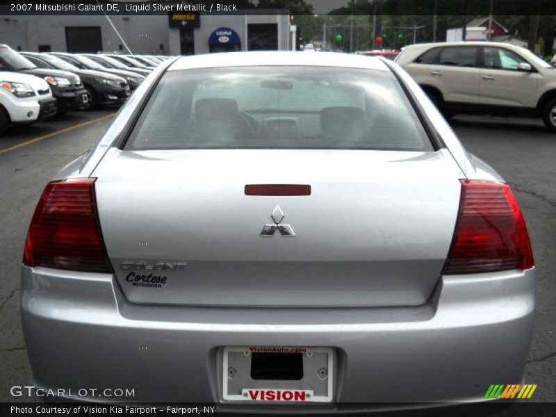 Liquid Silver Metallic / Black 2007 Mitsubishi Galant DE