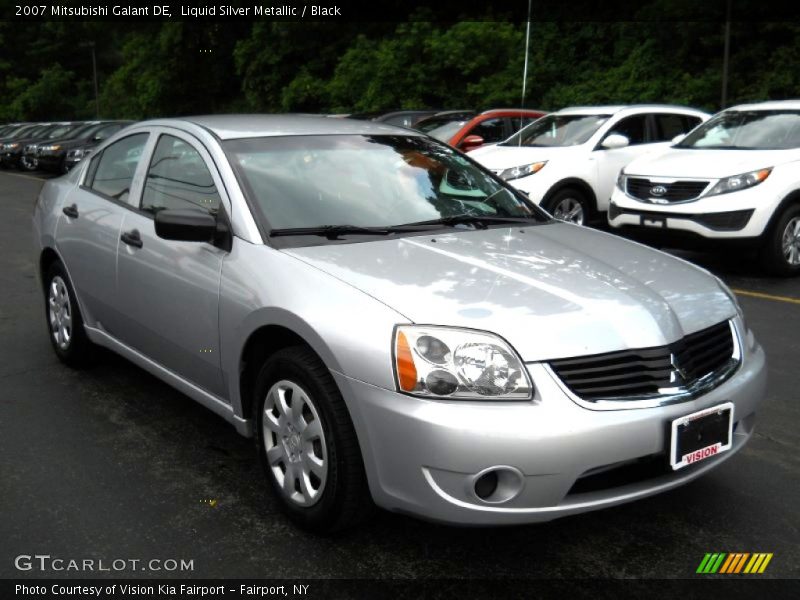 Liquid Silver Metallic / Black 2007 Mitsubishi Galant DE