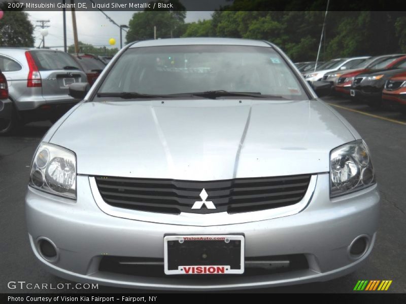 Liquid Silver Metallic / Black 2007 Mitsubishi Galant DE