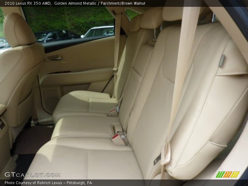 Golden Almond Metallic / Parchment/Brown Walnut 2010 Lexus RX 350 AWD
