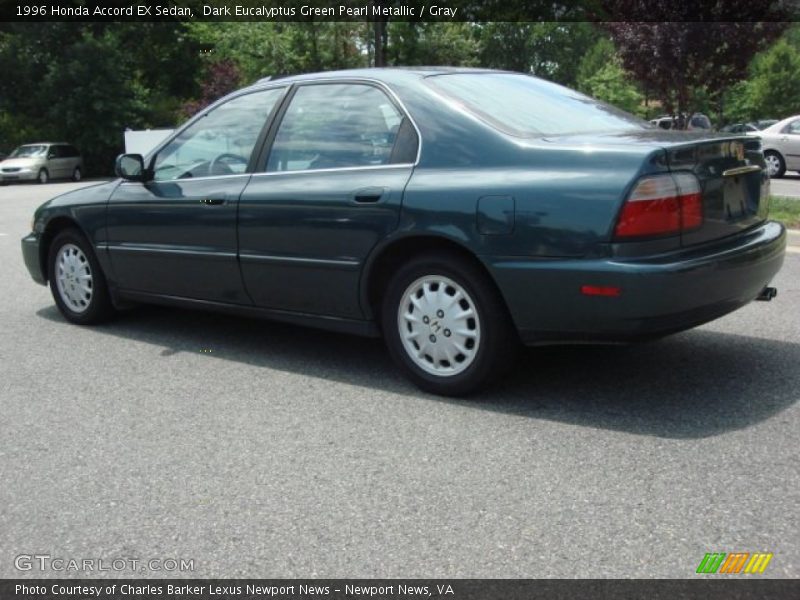 Dark Eucalyptus Green Pearl Metallic / Gray 1996 Honda Accord EX Sedan