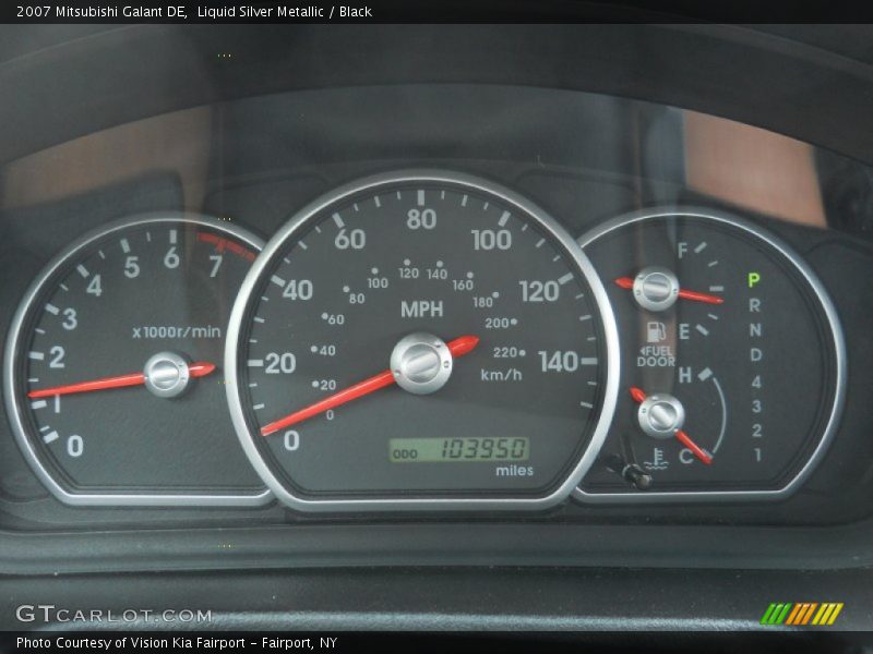 Liquid Silver Metallic / Black 2007 Mitsubishi Galant DE