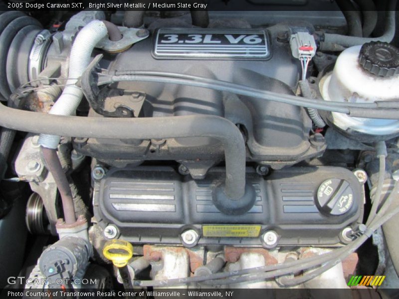 Bright Silver Metallic / Medium Slate Gray 2005 Dodge Caravan SXT