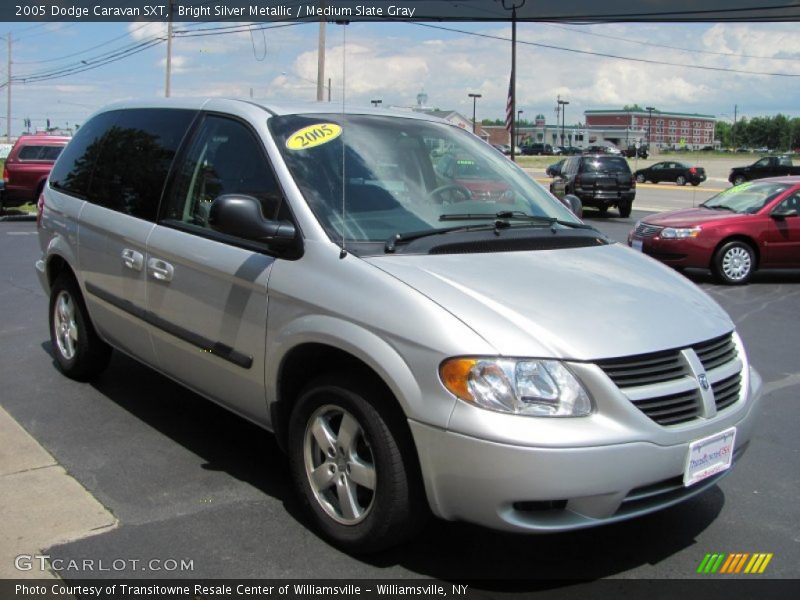 Bright Silver Metallic / Medium Slate Gray 2005 Dodge Caravan SXT