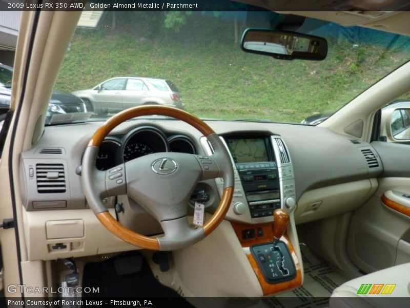 Golden Almond Metallic / Parchment 2009 Lexus RX 350 AWD