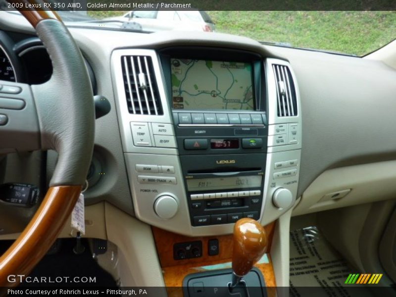 Golden Almond Metallic / Parchment 2009 Lexus RX 350 AWD