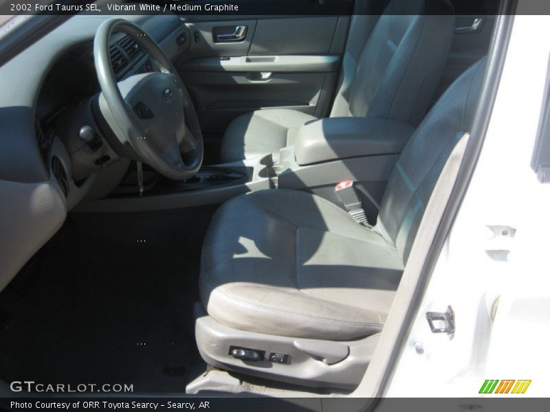 Vibrant White / Medium Graphite 2002 Ford Taurus SEL