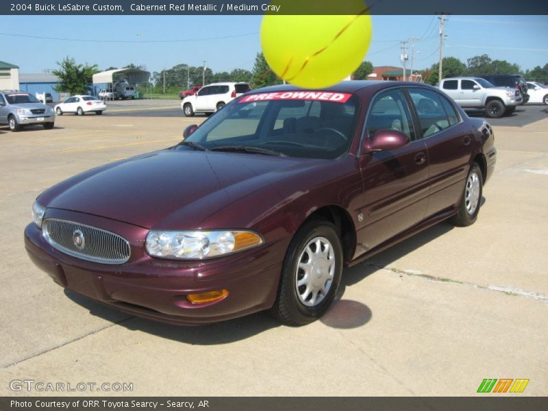 Cabernet Red Metallic / Medium Gray 2004 Buick LeSabre Custom