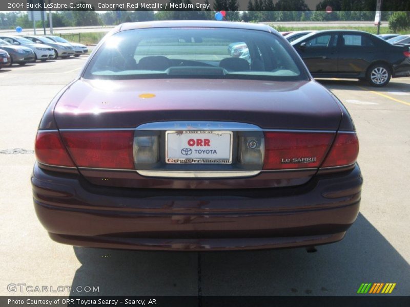 Cabernet Red Metallic / Medium Gray 2004 Buick LeSabre Custom
