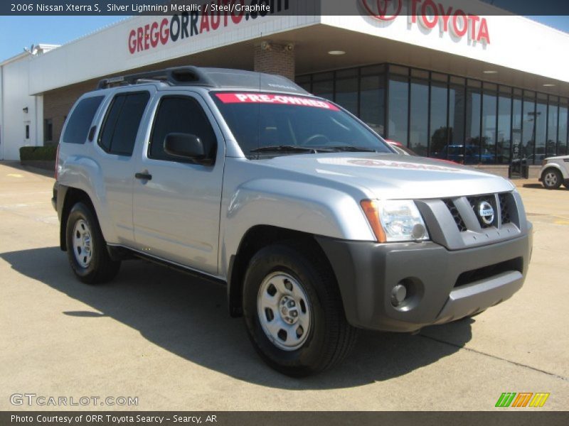 Silver Lightning Metallic / Steel/Graphite 2006 Nissan Xterra S