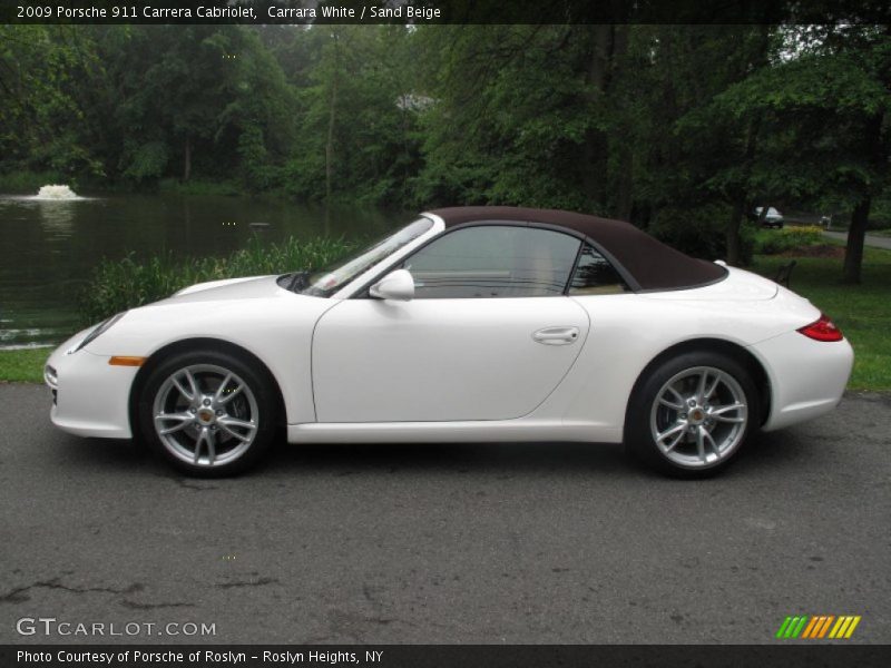 Carrara White / Sand Beige 2009 Porsche 911 Carrera Cabriolet