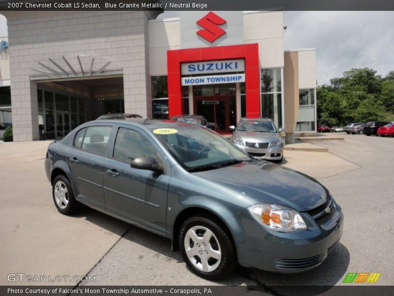 Blue Granite Metallic / Neutral Beige 2007 Chevrolet Cobalt LS Sedan