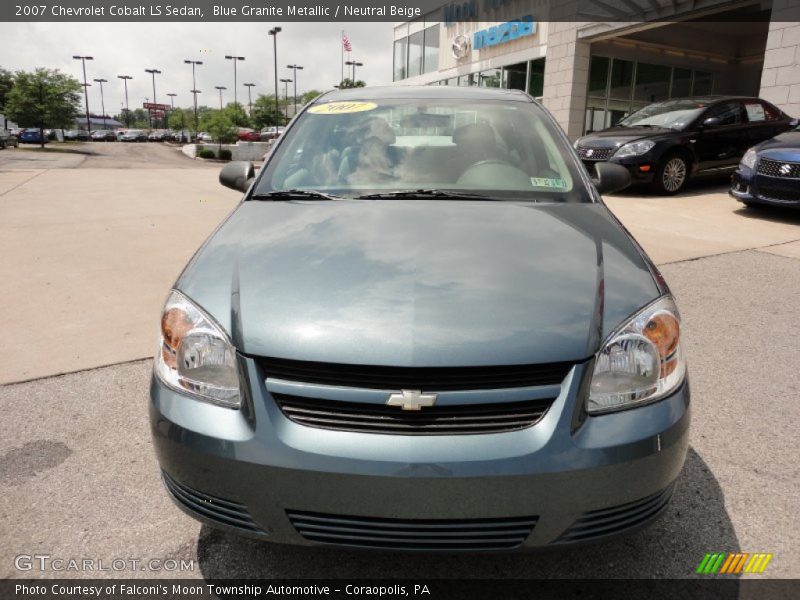 Blue Granite Metallic / Neutral Beige 2007 Chevrolet Cobalt LS Sedan