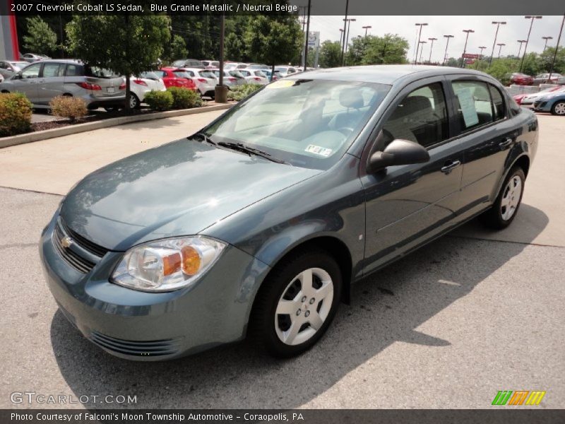 Blue Granite Metallic / Neutral Beige 2007 Chevrolet Cobalt LS Sedan