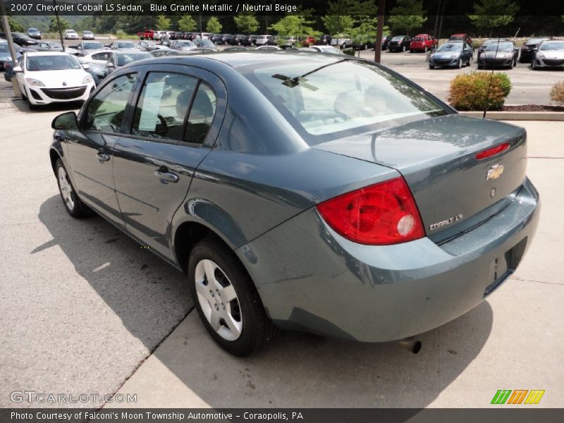 Blue Granite Metallic / Neutral Beige 2007 Chevrolet Cobalt LS Sedan